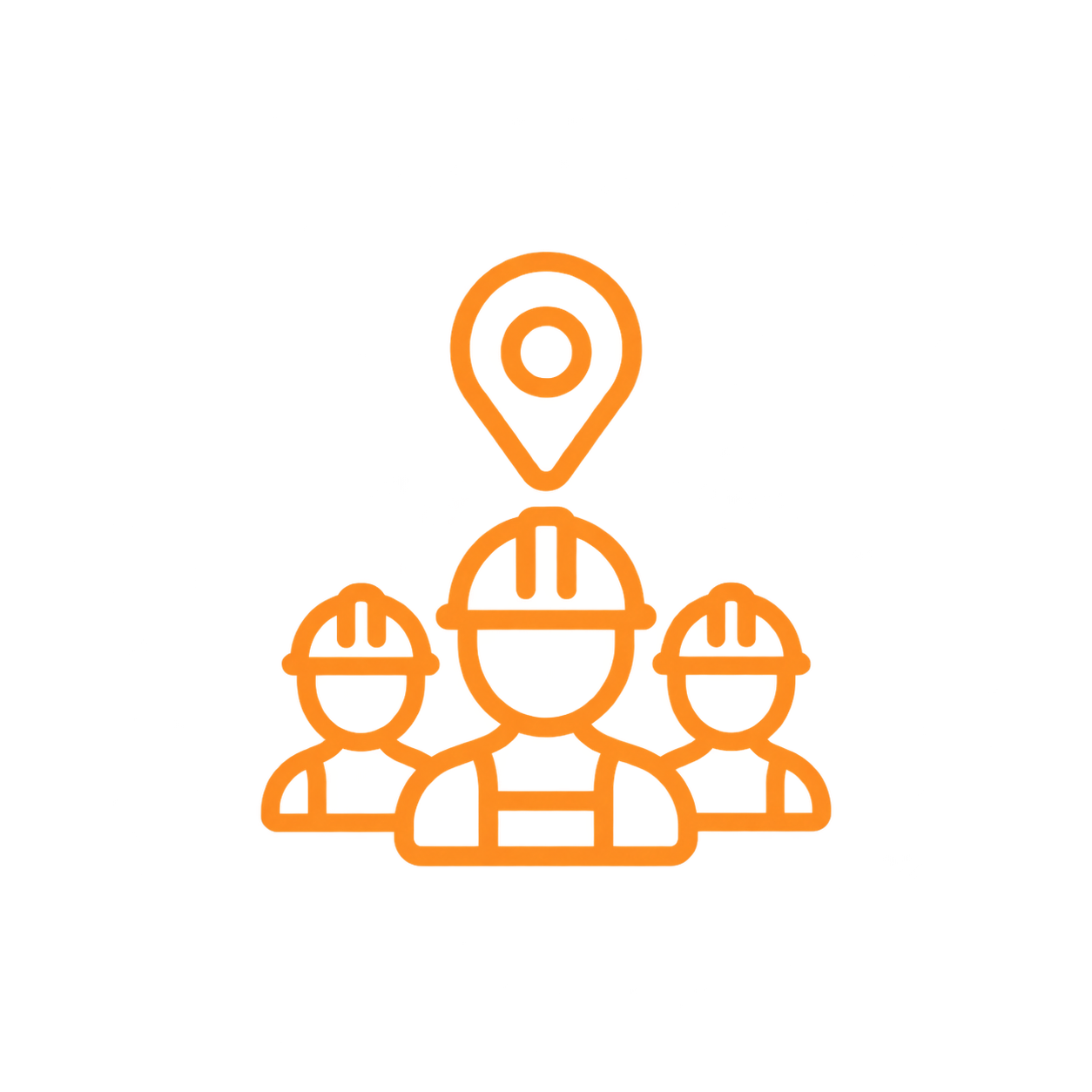Field teams mobile workforce management icon