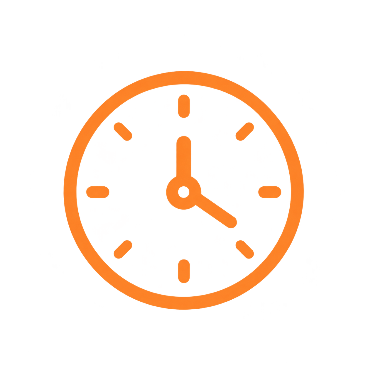 Time clock icon for employee clock-in and clock-out